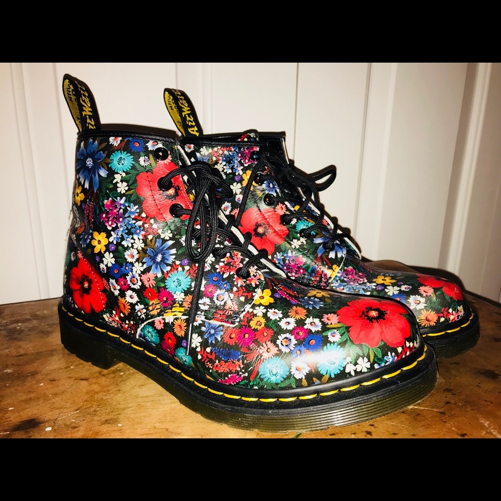 Dr. Martens floral boots